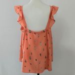 Torrid Peach Ruffle Strap Blouse with Cactus & Hot Air Balloon Print Tank Size 2 Photo 4