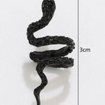 Snake ear cuff Black Photo 3