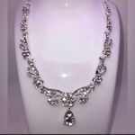 Wedding jewelry set / prom jewelry / pageant necklace Silver Photo 1