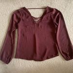 Maroon Dress Top Red Photo 0