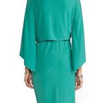 MISA Los Angeles NWT Long Sleeve Knot Dress in Eucalyptus Photo 11