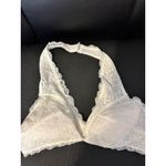 BP Lace Bralette Halter Design With Scalloped Edges XL‎ NWOT White Photo 1