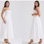 House Of CB  'Ysabella' White Cotton Maxi‎ Sundress NWOT size L Photo 11