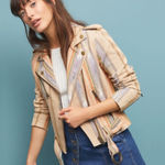 Frye  Carly Stripe Print Burlap Ikat Jacket Moto Boho Brass Ring Edgy Cool Biker Photo 0