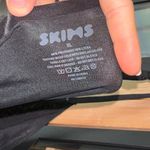 SKIMS  bodysuit square neck seamless sheer satin sheen thong onyx adjustable Photo 3