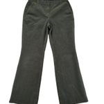 Brooks Brothers Women's Size 10 Corduroy Flared Pants Olive Green Heavy Photo 0