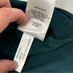 EXPRESS Teal Satin Crew Neck Sleeveless Blouse Size Large Photo 4