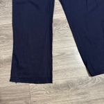 ZARA Women Navy Blue Wide Leg Drawstring Elastic Waist Loose Fit Pants Size S Photo 5