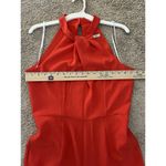 Julia Jordan  Knot Neck Halter Jumpsuit Size 8 Orange Formal Party Dressy Photo 7