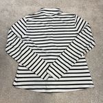 Lands' End Cooling Zip Front Striped Mock Neck UPF 50 Sun Rash Guard Size M Photo 3