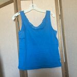 Nordstrom FINAL MARKDOWN Blue Lace Trim  sleep Top large Photo 2