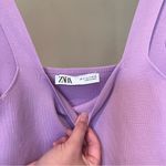 ZARA  Lilac Knit Shift Dress Photo 3
