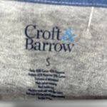 Croft & Barrow GRAY & BLUE LAYERED LOOK FLORAL DESIGN LONG SLEEVE TOP SMALL Photo 4