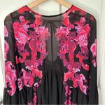 Free People Intimately  Boho Symphony Floral Bell Sleeve Mini Dress Size XS Photo 1