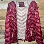 Preston & York Burgundy Puffer Jacket Photo 0