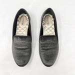 Birdies [] Starling Charcoal Gray Python Print Velour Slip On Loafer Flats Sz 6.5 Photo 2