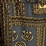 First Issue All Silk Floral Print‎ small Long Sleeve Flowy Feminine Artsy Blue Photo 4