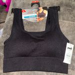 Avia  Black Double Scoop & Low Support Sports Bra Photo 0