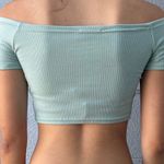 Forever 21 Mint over the shoulder crop top Photo 3