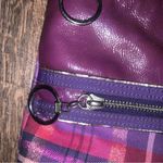 Coach  Purple Poppy Tartan Plaid Vintage Tote Baby Purse with Hangtags attached Photo 6