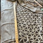 J.Jill Linen Stretch Gray Pinstriped Straight Leg Pants Size 8 Lightweight Photo 11