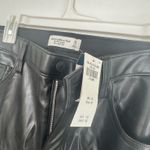 Abercrombie & Fitch 90s Straight Ultra High-Rise Leather Abercrombie Pants Photo 2