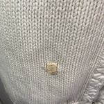 Blue Willi's Life Danish Design White Cotton Knit Full Zip Up Jacket L Pastel Size L Photo 5