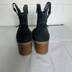 Hush Puppies  Black‎ Suede Leather HANNAH Western Heeled Boots Size 8 Photo 5