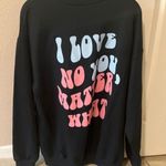 Vintage Graphic CrewNeck Sweatshirt Black Size XL Photo 3