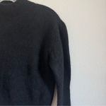 Madewell Alpaca-Blend Mockneck Puff Sleeve Sweater in True Black Size: XXS, NWOT Photo 5