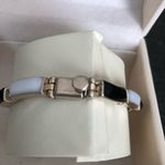 Vintage Sterling silver 925 Bracelet /w genuine Agate stones Black Photo 4