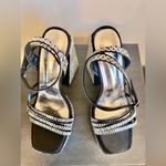 🆕Azalea Wang Jennifer Glamorous Silver Strappy Sandals SZ 8.5 Photo 5
