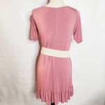 Agnes & Dora  Womens Dress Size Small Swing Rose Rayon Tunic High-low ruffle Photo 4