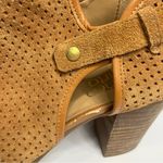 Franco Sarto Dakota ankle boots cognac‎ perforated leather size 9 Photo 5
