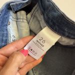 Mother Denim Dazzler Mid Rise Raw Hem Ankle Jeans Size 26 Blue Jean Photo 6