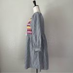 Velzera Boho Embroidered Striped Tassel Dress/Tunic Top Photo 3