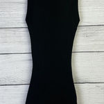 ZARA Women's Ribbed Black Romper Shorts Playsuit Zip Tank Open Back Size Medium Photo 0