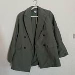 A New Day  Women's Double Breasted Blazer Jacket Back Slit Mid Length Photo 1
