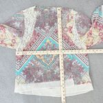 Dress Barn  Paisley Boho Sheer Kimono Cardigan Topper XL Sheer Chiffon Lace Photo 10