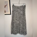 1. State  Snake Print Pleated Midi Skirt Photo 2