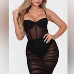 LEAU Miami Mesh Mini Dress NWT White Photo 3