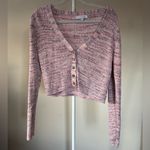 Intermix  Multicolor Ribbed Knit Sweater Button Up 100% Cotton - L Photo 1