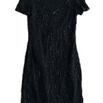 Allyson Whitmore Black Vintage 80s Beaded/Sequins Dress 100% Silk Size M… Size M Photo 0