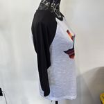 Texas Serape Graphic Tee Baseball 3/4 Sleeve Top White Size L Photo 1