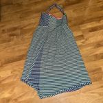 Maeve Anthropologie Waverly One-Shoulder Dress Gingham Checkered Size 4 Photo 4