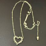 Kendra Scott Ari Heart Silver CZ Pendant Necklace 3g. Photo 3