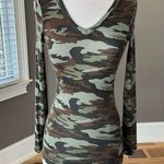 Rue 21 Camo Shirt Knit Long Sleeve Womens XS Photo 1