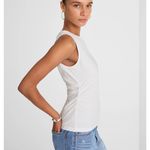 Madewell Side Cinch Boatneck Tank White Size XS Photo 1