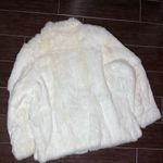 Bryant Park Off white Fur coat sz Medium Photo 4
