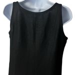 Eileen Fisher  Black 100% Organic Linen Sleeveless Midi Dress Minimalist MP Photo 6